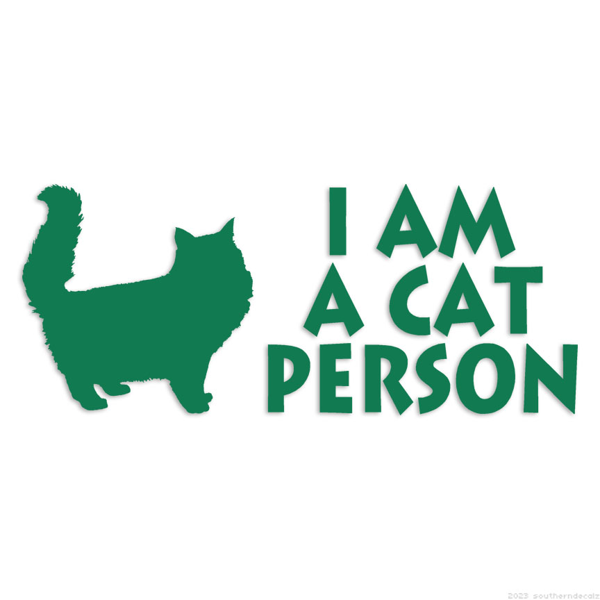 cat personページ I Am A Cat Person - Decal Sticker - Multiple Colors & Sizes
